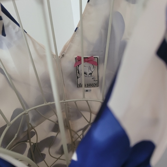 Anthropologie Yoana Barashi All Silk Floral Print Dress Size 4 - Picture 7 of 8